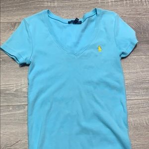 Light Blue Ralph Lauren Soft Thick Tee